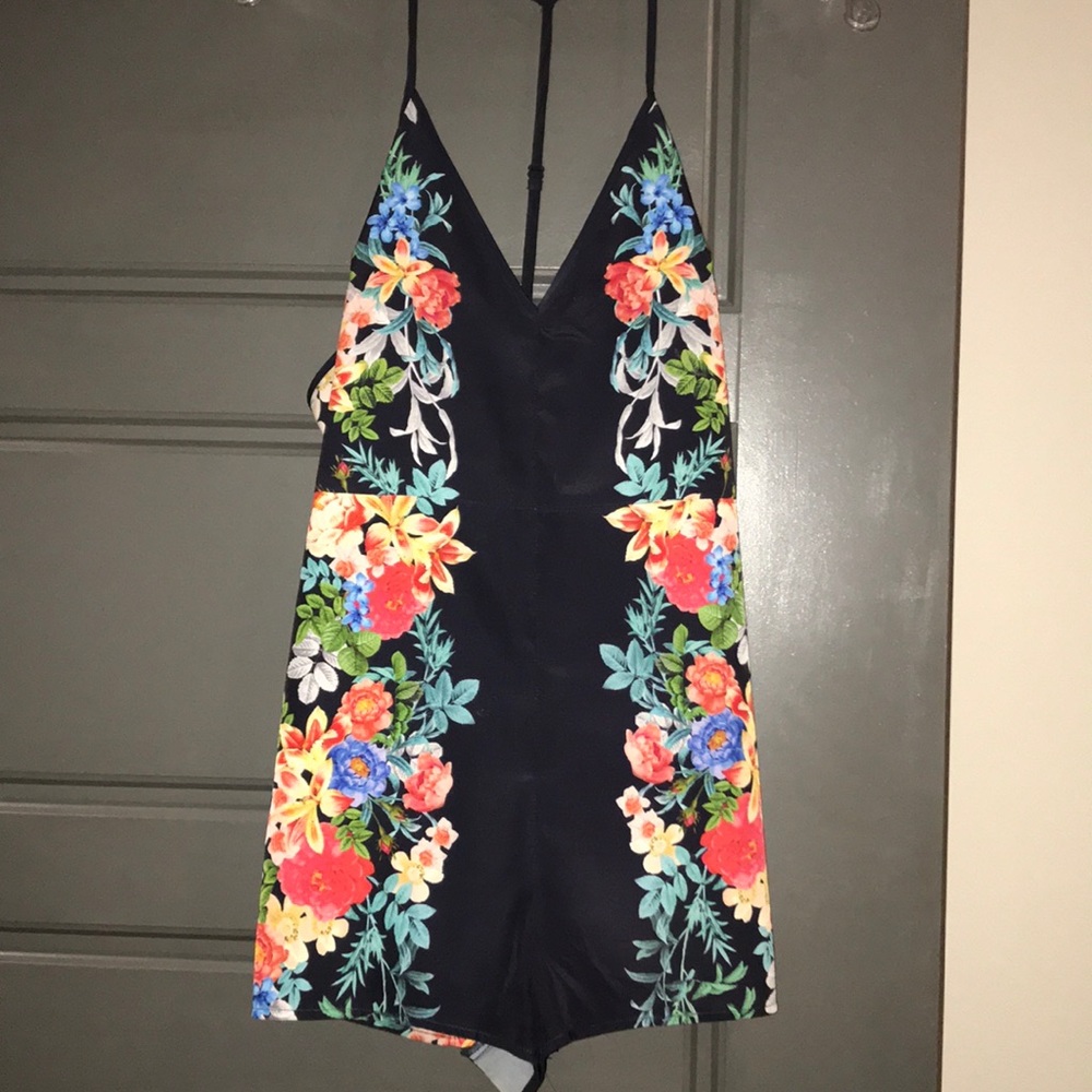 Flower Silk Romper